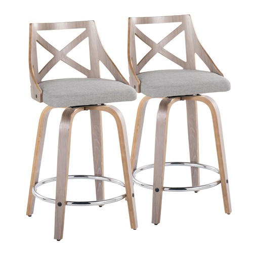 Charlotte 24" Fixed-height Counter Stool - Set Of 2
